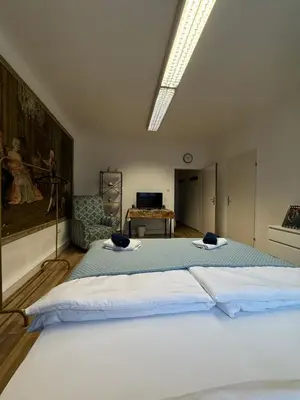 Ein Bett oder Betten in einem Zimmer der Unterkunft Royal Apartment Vienna