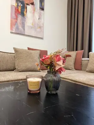 Ein Sitzbereich in der Unterkunft Elegant und Zentral - Apartment nahe Staatsoper und Altstadt