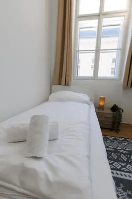 Ein Bett oder Betten in einem Zimmer der Unterkunft Apartments Deluxe zum Wohlfühlen