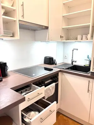 Küche/Küchenzeile in der Unterkunft Simply Sec Apartment