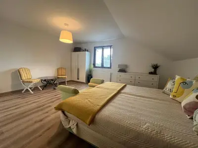 Ein Bett oder Betten in einem Zimmer der Unterkunft Vöslau Panorama near Vienna