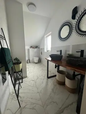 Ein Badezimmer in der Unterkunft Vöslau Panorama near Vienna