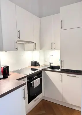 Küche/Küchenzeile in der Unterkunft Simply third Apartment