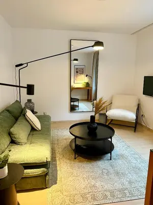 Ein Sitzbereich in der Unterkunft EQbase Vienna City Apartments