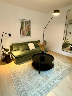 Ein Sitzbereich in der Unterkunft EQbase Vienna City Apartments
