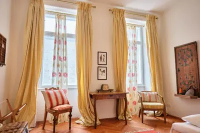 Ein Sitzbereich in der Unterkunft Slow Living I Schönbrunn und Park nähe I Penzing Bahnhof