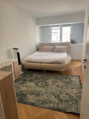 Ein Bett oder Betten in einem Zimmer der Unterkunft Modern apartment to stay in Vienna