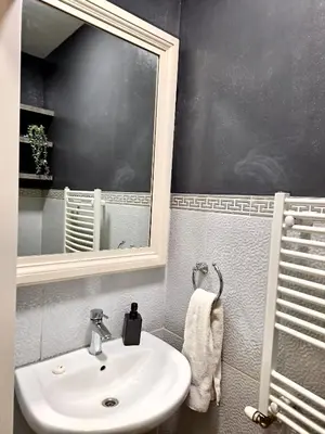 Ein Badezimmer in der Unterkunft X Apartment Vienna