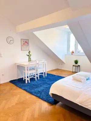 Ein Bett oder Betten in einem Zimmer der Unterkunft Simply fourth apartment