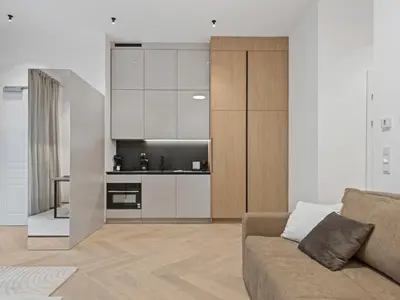 Küche/Küchenzeile in der Unterkunft Living No 5 by GT7 Hospitality