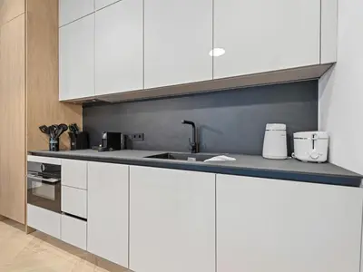 Küche/Küchenzeile in der Unterkunft Living No 5 by GT7 Hospitality