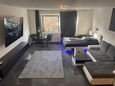 Ein Sitzbereich in der Unterkunft Apartment Vienna