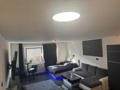 Ein Sitzbereich in der Unterkunft Apartment Vienna
