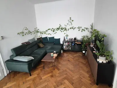 Ein Sitzbereich in der Unterkunft Wohnung mit Wiener Flair