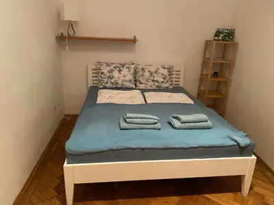 Ein Bett oder Betten in einem Zimmer der Unterkunft Wohnung mit Wiener Flair