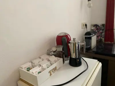 Kaffee-/Teezubehör in der Unterkunft Wohnung mit Wiener Flair