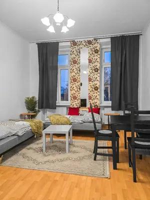 Ein Sitzbereich in der Unterkunft Near Taborstrasse 2Bedrooms for 4
