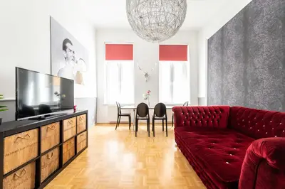 TV/Unterhaltungsangebot in der Unterkunft Urban 1BR Near Metro