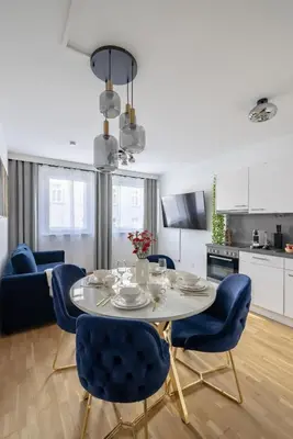 Küche/Küchenzeile in der Unterkunft EA- Design Apartment nähe Hauptplatz