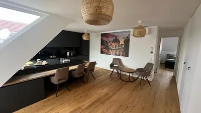 Ein Sitzbereich in der Unterkunft Vienna Apartment Ortnergasse
