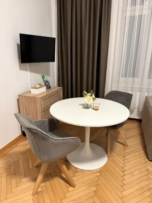 TV/Unterhaltungsangebot in der Unterkunft Modernes Studio Apartment im Stadtzentrum 16