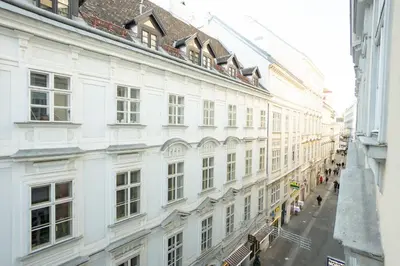 Ein allgemeiner Blick auf Wien oder ein Stadtblick von der Ferienwohnung aus