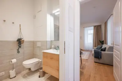 Ein Badezimmer in der Unterkunft Apartment Majestic - right near Vienna's Old City