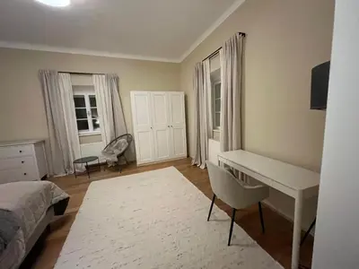 Ein Sitzbereich in der Unterkunft Masionette Wohnung in Weinregion 30 min südlich von Wien