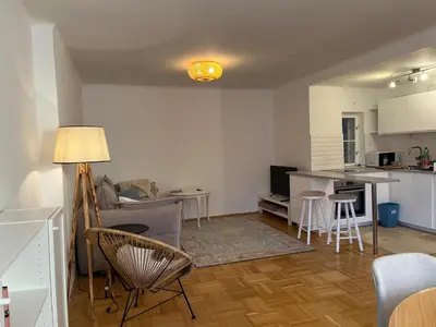 Küche/Küchenzeile in der Unterkunft Masionette Wohnung in Weinregion 30 min südlich von Wien
