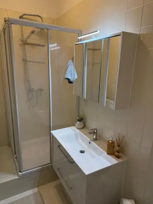 Ein Badezimmer in der Unterkunft Wohnung in 1030 Wien