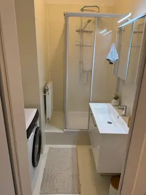 Ein Badezimmer in der Unterkunft Wohnung in 1030 Wien