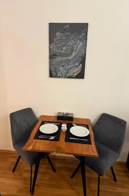 Ein Sitzbereich in der Unterkunft Wohnung in 1030 Wien