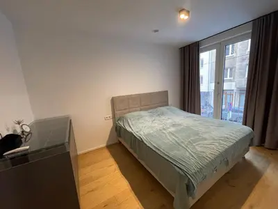 Ein Bett oder Betten in einem Zimmer der Unterkunft 1-Bedroom Luxury Apartment in the Heart of Vienna with Kitchen