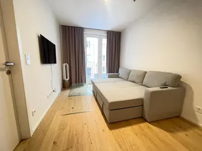 Ein Bett oder Betten in einem Zimmer der Unterkunft 1-Bedroom Luxury Apartment in the Heart of Vienna with Kitchen