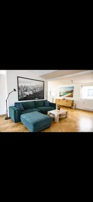 Ein Sitzbereich in der Unterkunft Rooftop Apartment in central Vienna