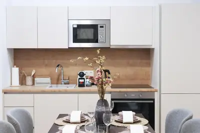 Küche/Küchenzeile in der Unterkunft Apartment Exclusive - right near Vienna's Old City