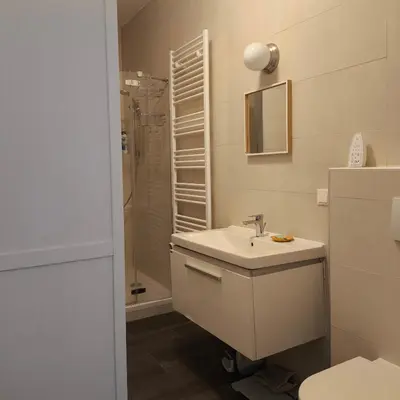 Ein Badezimmer in der Unterkunft Chic studio in Vienna's heart