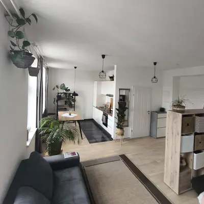 Küche/Küchenzeile in der Unterkunft Chic studio in Vienna's heart