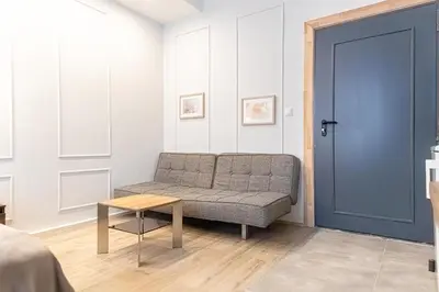 Ein Sitzbereich in der Unterkunft Chic Studio Apartment at 12th District in Vienna