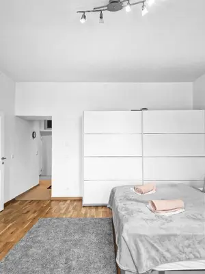 Ein Bett oder Betten in einem Zimmer der Unterkunft 2rooms apartment