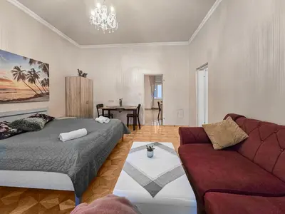 Ein Sitzbereich in der Unterkunft 4Rooms center