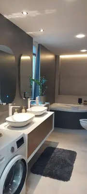 Ein Badezimmer in der Unterkunft Hanna's Traumwohnung