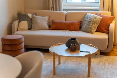 Ein Sitzbereich in der Unterkunft josef's home I Urban Living I Premium Apartment 04