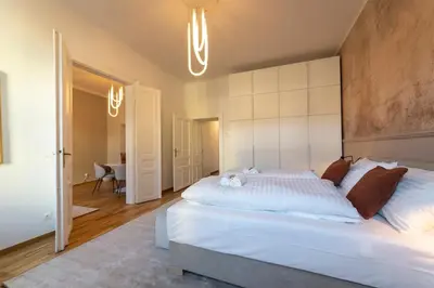 Ein Bett oder Betten in einem Zimmer der Unterkunft josef's home I Urban Living I Premium Apartment 04