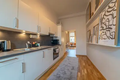 Küche/Küchenzeile in der Unterkunft josef's home I Urban Living I Premium Apartment 04