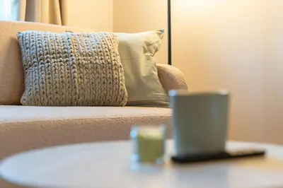 Ein Sitzbereich in der Unterkunft josef's home I Urban Living I Premium Apartment 06