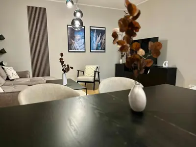 Ein Sitzbereich in der Unterkunft Belvedere Central Station Apartment