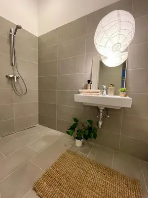 Ein Badezimmer in der Unterkunft Altbau mit Stil im Dritten