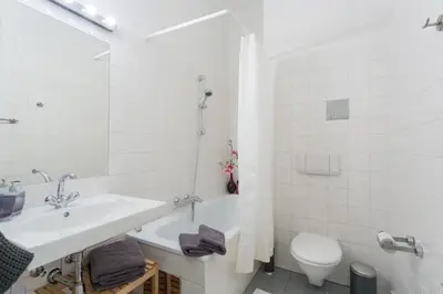 Ein Badezimmer in der Unterkunft Sehr zentrales Stadtapartment - Nice Central City Apartment