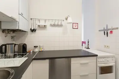 Küche/Küchenzeile in der Unterkunft Sehr zentrales Stadtapartment - Nice Central City Apartment